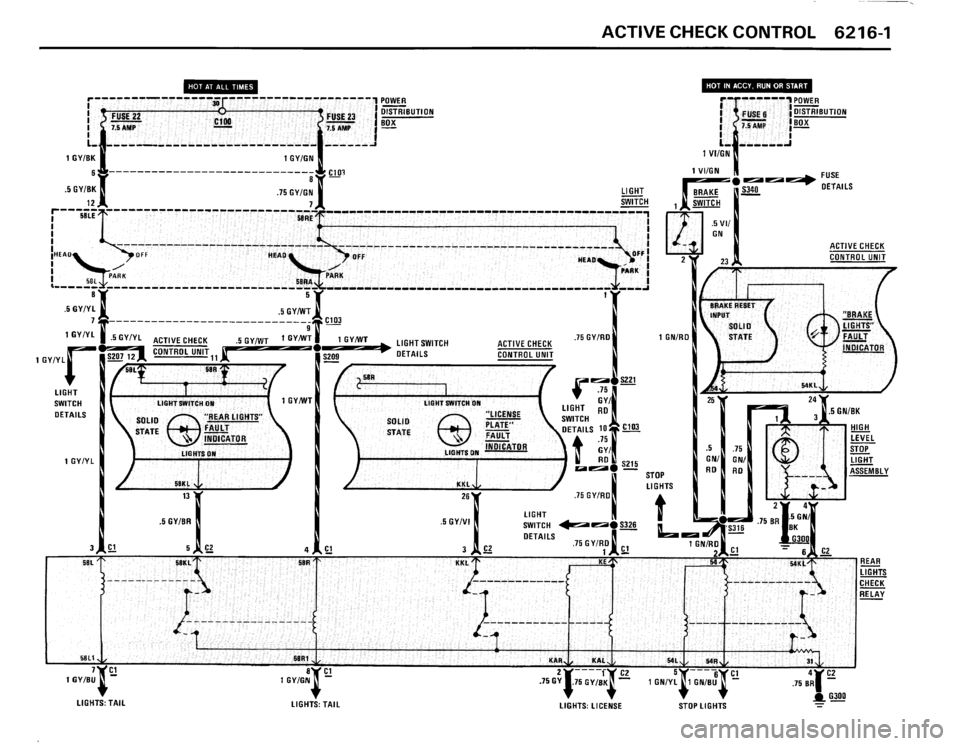 BMW 325is 1989 E30 Electrical Troubleshooting Manual 