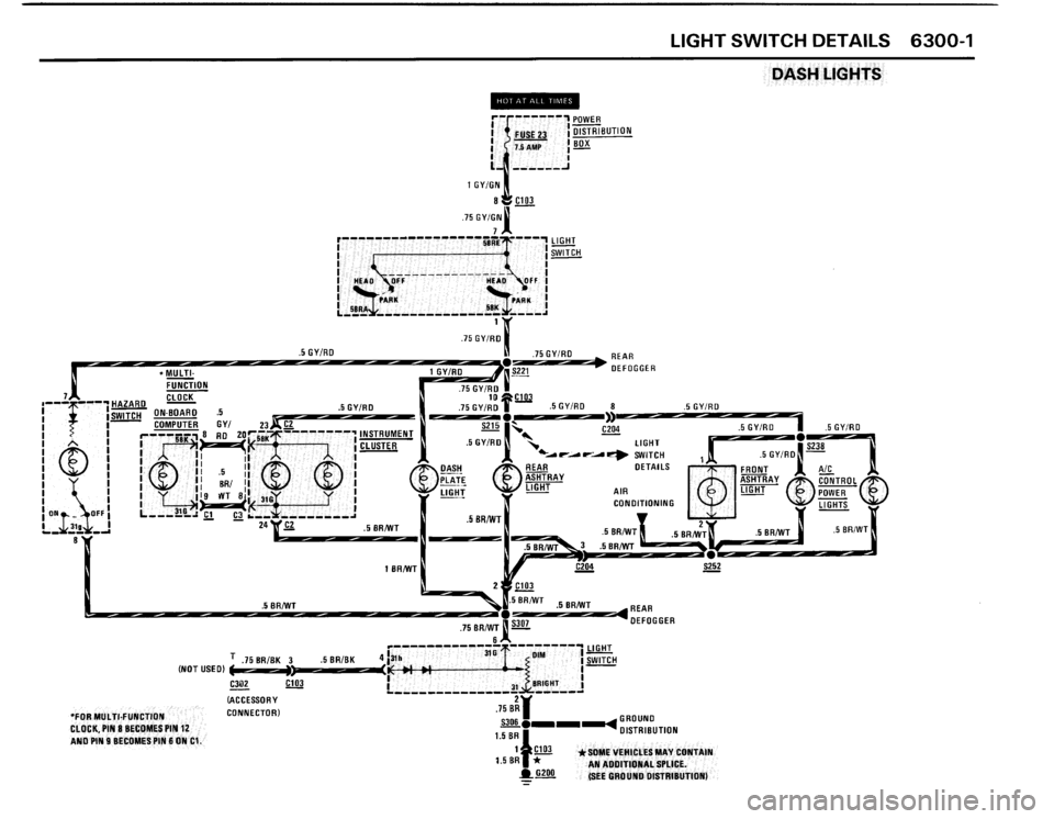 BMW 325is 1989 E30 Electrical Troubleshooting Manual 