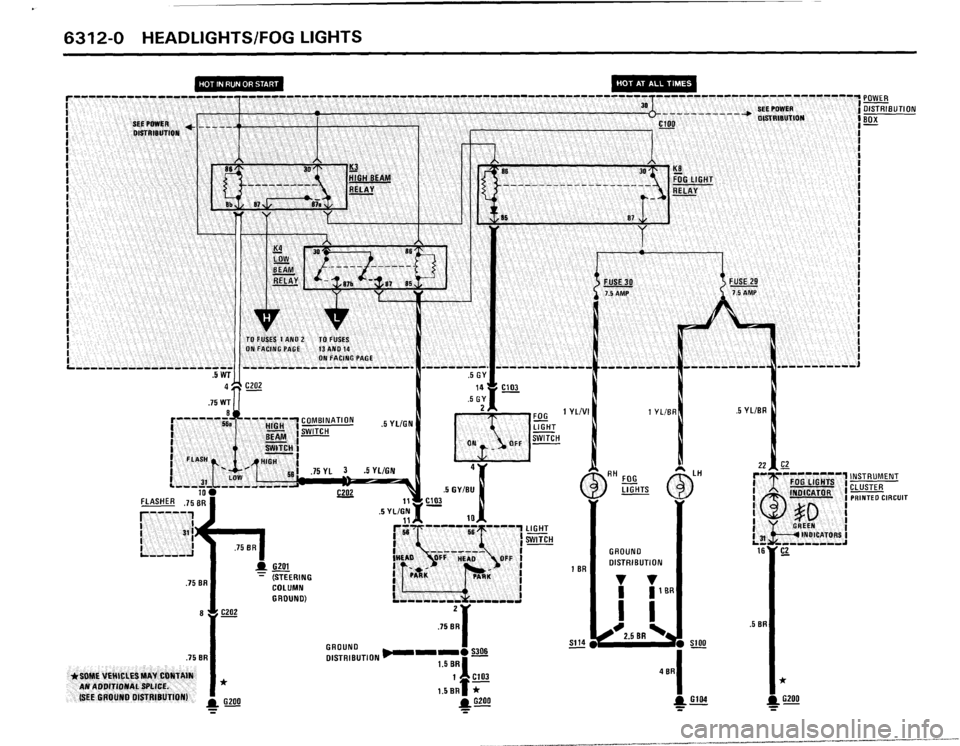 BMW 325is 1989 E30 Electrical Troubleshooting Manual 