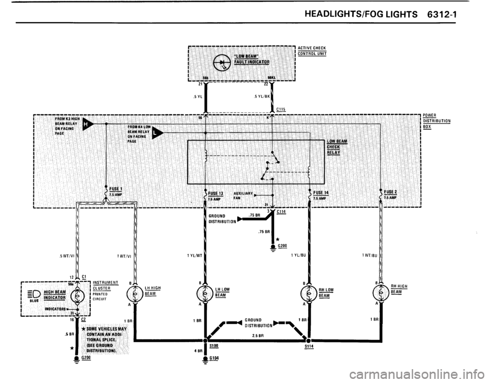 BMW 325is 1989 E30 Electrical Troubleshooting Manual 