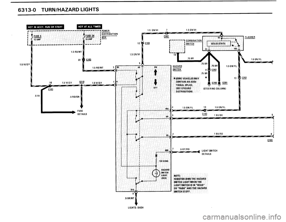 BMW 325is 1989 E30 Electrical Troubleshooting Manual 