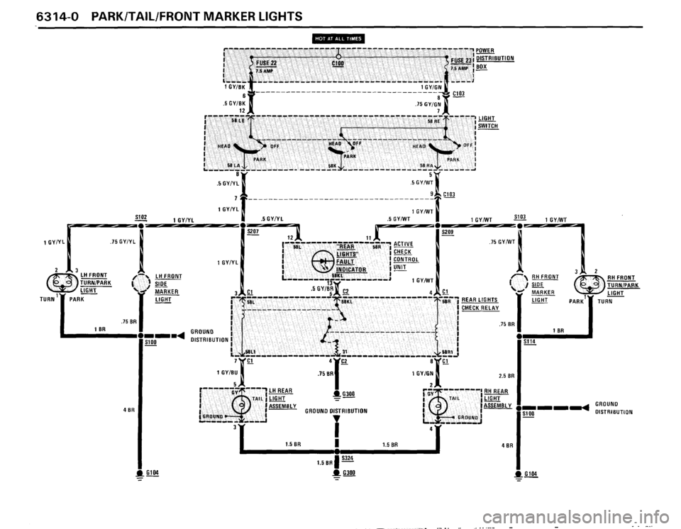 BMW 325is 1989 E30 Electrical Troubleshooting Manual 