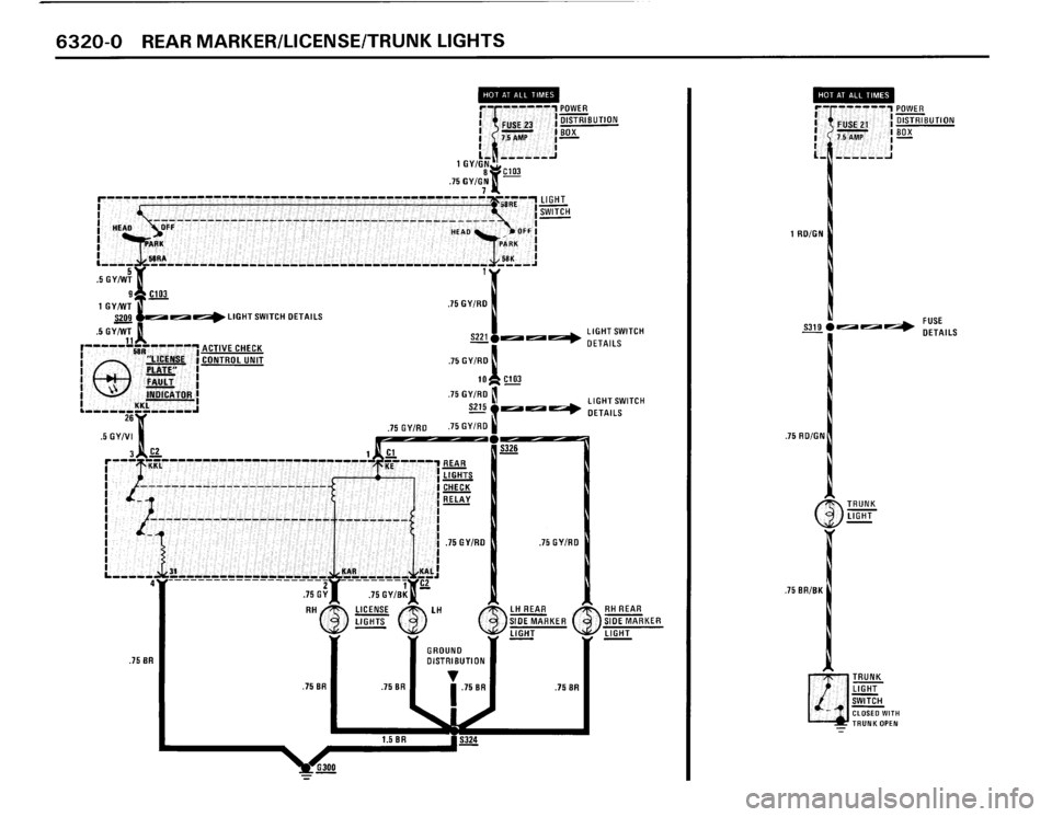 BMW 325is 1989 E30 Electrical Troubleshooting Manual 