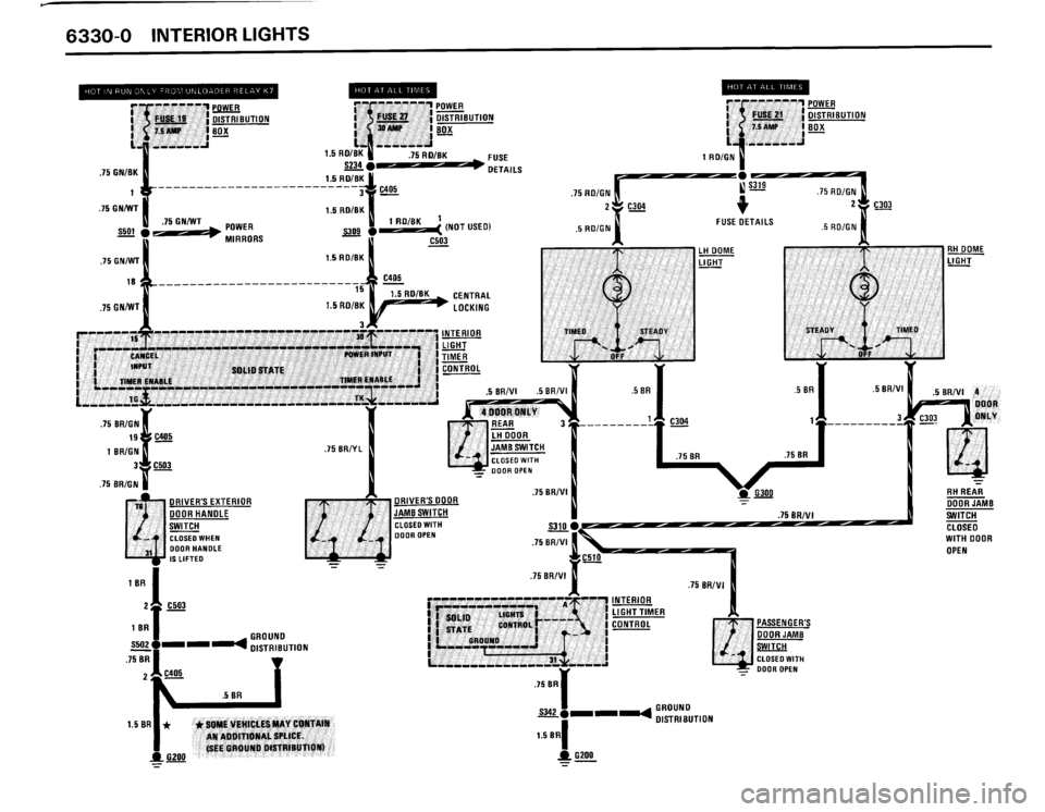 BMW 325is 1989 E30 Electrical Troubleshooting Manual 
