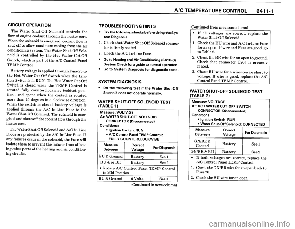 BMW 325is 1989 E30 Electrical Troubleshooting Manual 