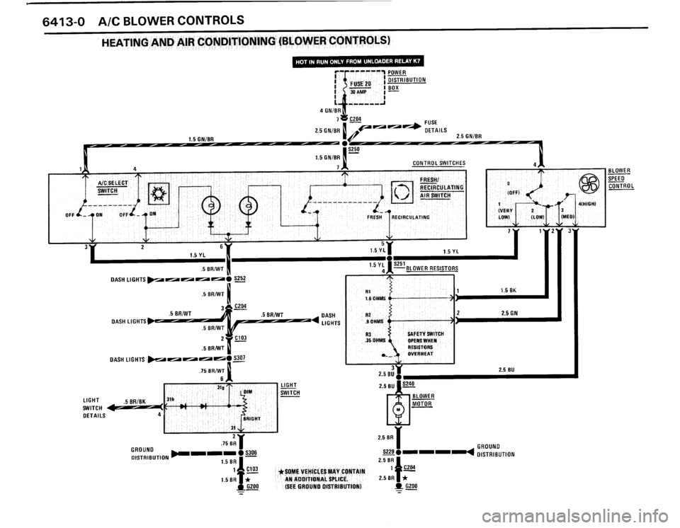 BMW 325is 1989 E30 Electrical Troubleshooting Manual 