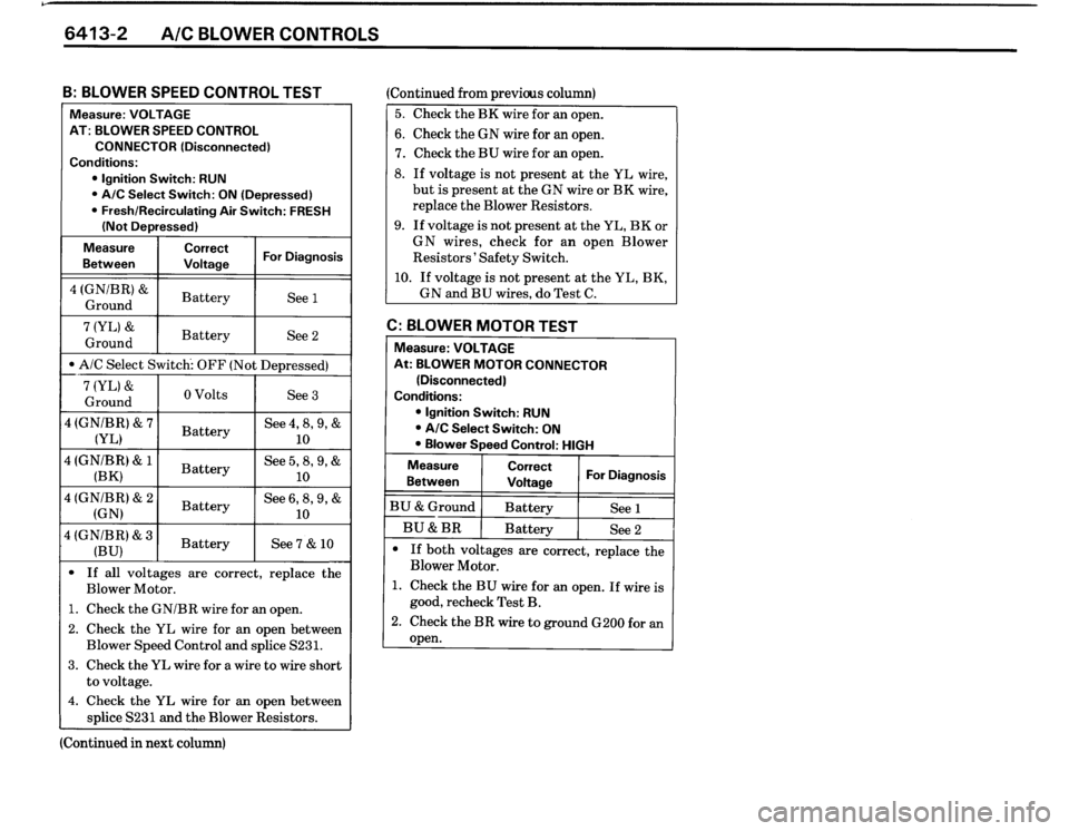 BMW 325is 1989 E30 Electrical Troubleshooting Manual 