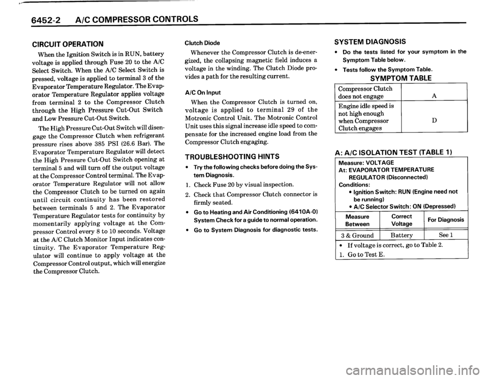 BMW 325is 1989 E30 Electrical Troubleshooting Manual 