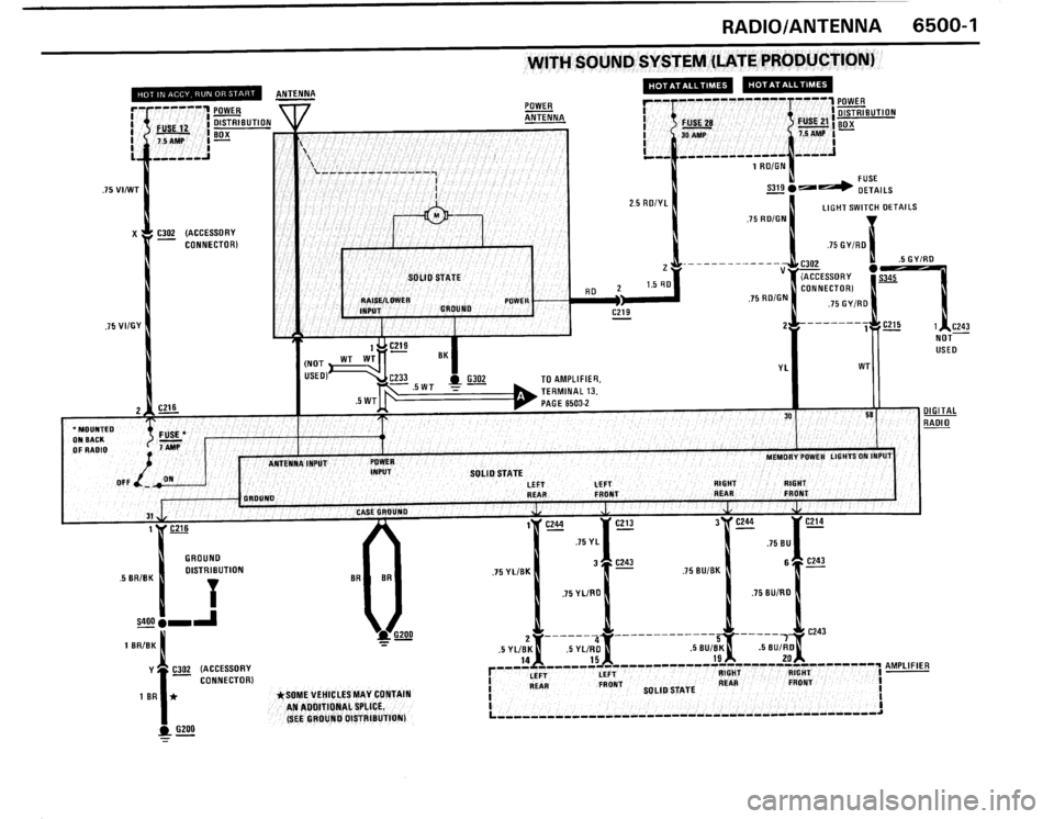 BMW 325is 1989 E30 Electrical Troubleshooting Manual 