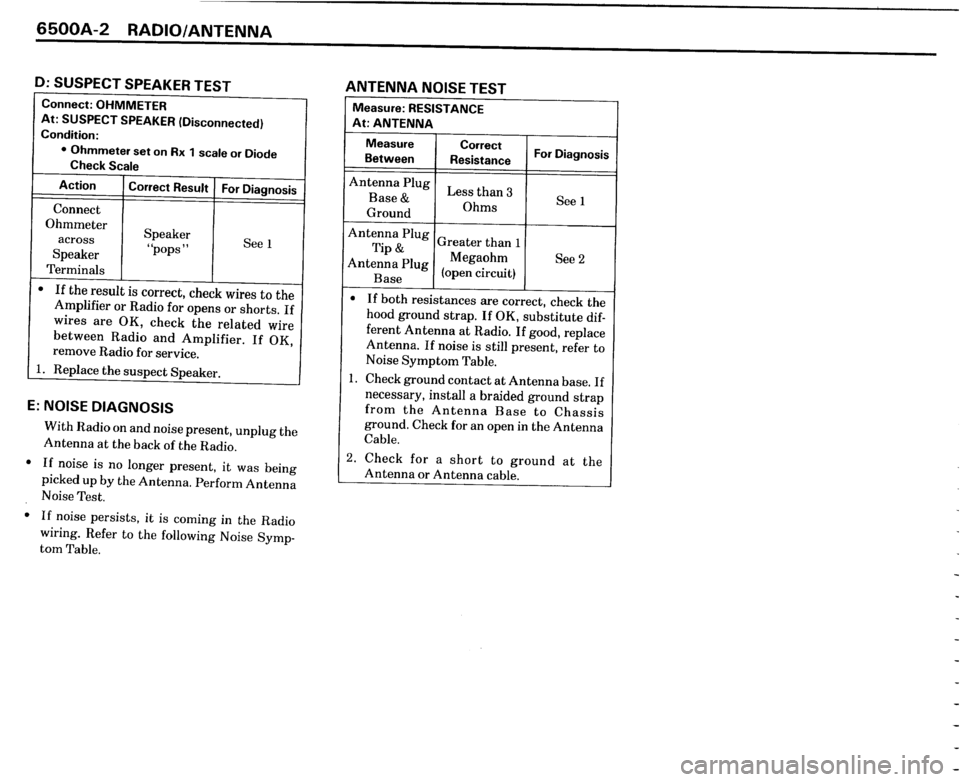 BMW 325i CONVERTIBLE 1989 E30 Electrical Troubleshooting Manual 