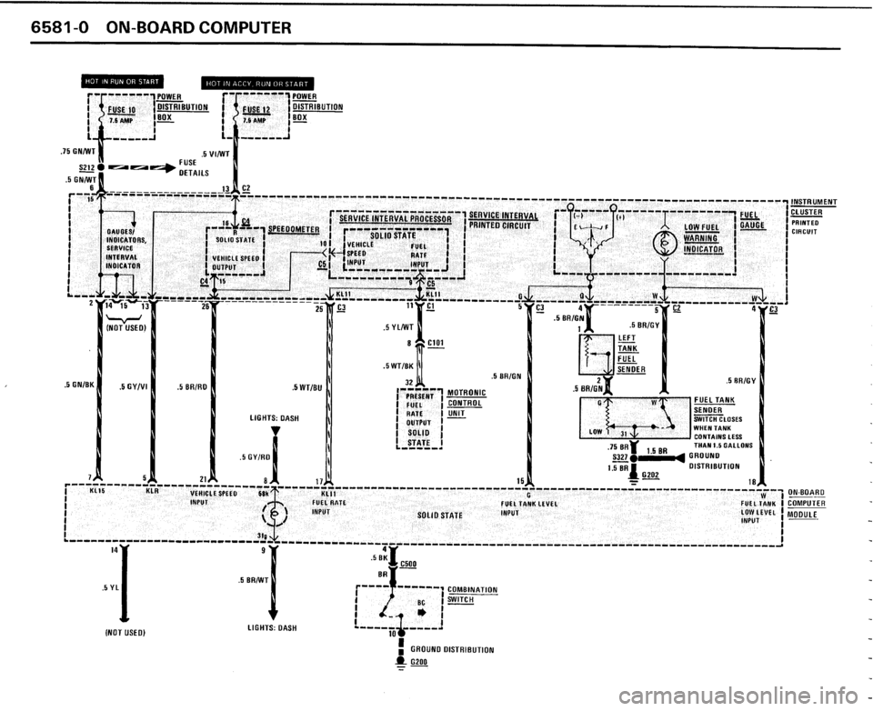 BMW 325i CONVERTIBLE 1989 E30 Electrical Troubleshooting Manual 