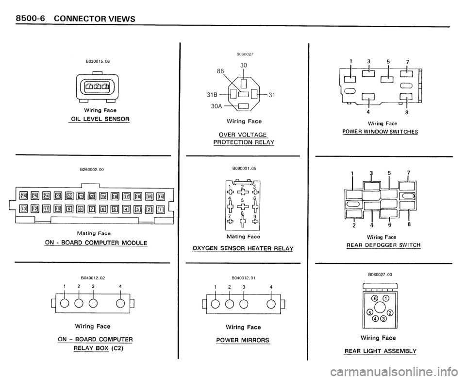 BMW 325i CONVERTIBLE 1989 E30 Electrical Troubleshooting Manual 