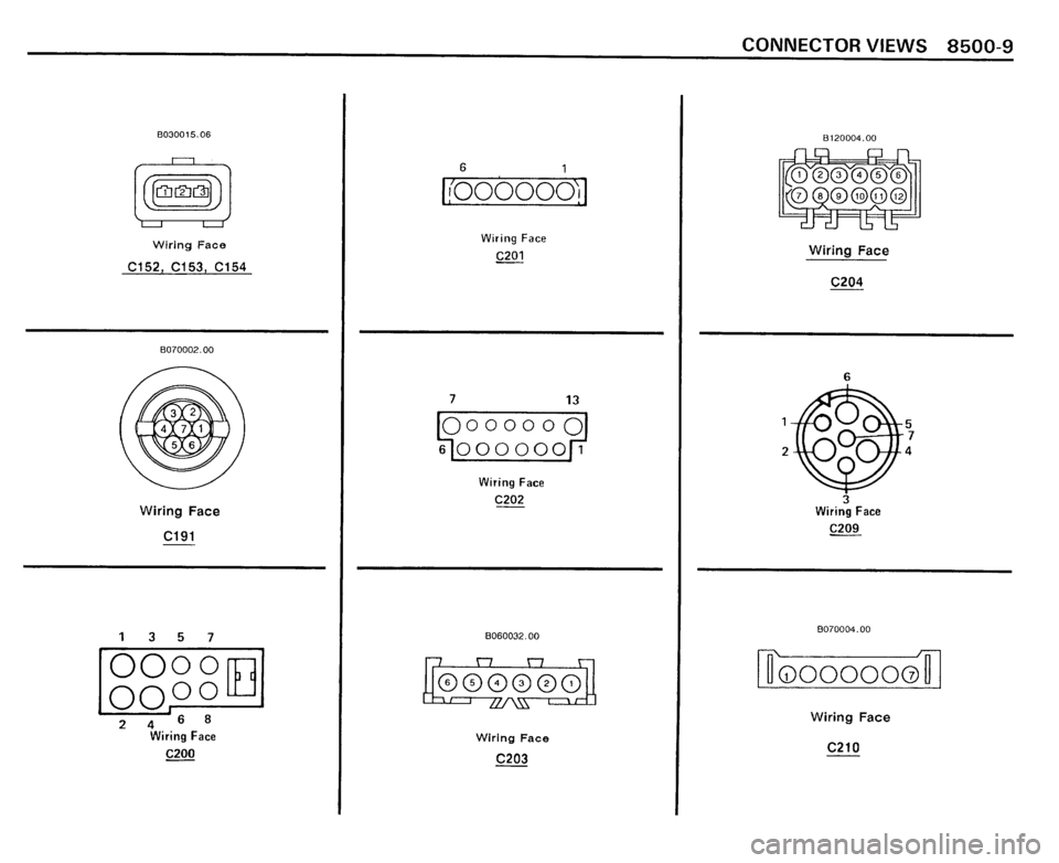 BMW 325i CONVERTIBLE 1989 E30 Electrical Troubleshooting Manual 