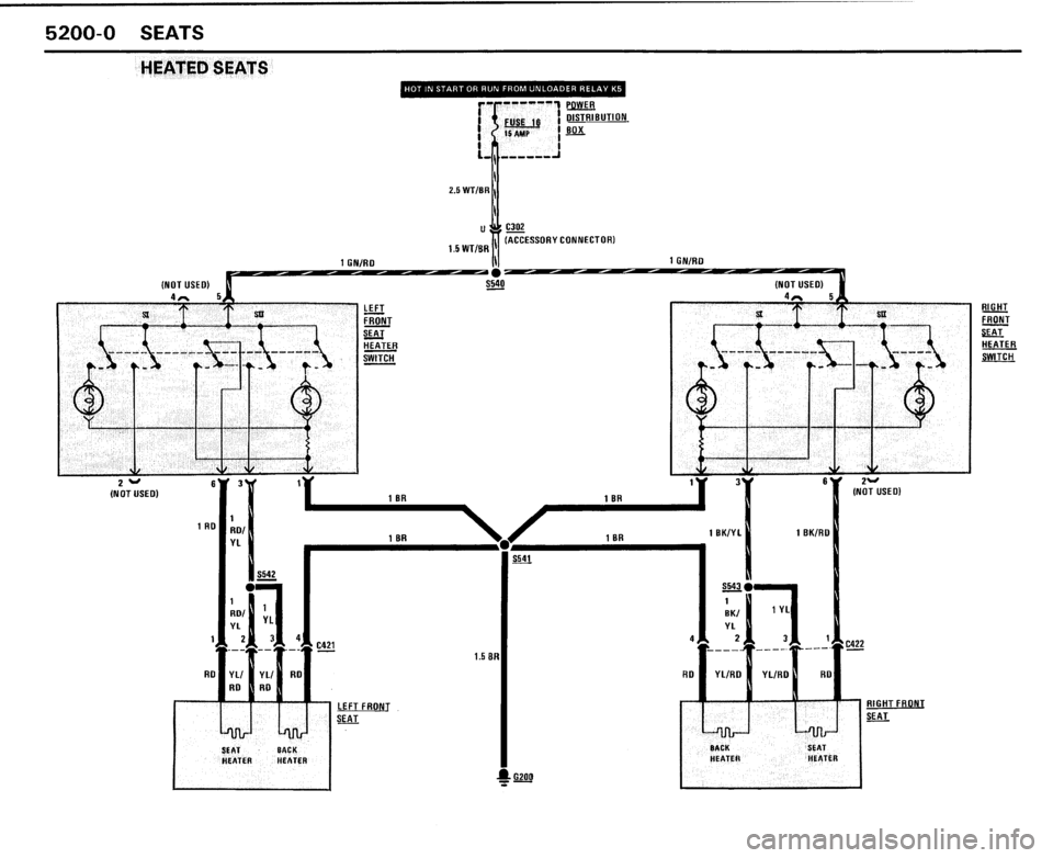 BMW 325i CONVERTIBLE 1989 E30 Electrical Troubleshooting Manual 