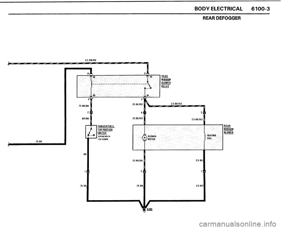 BMW 325i CONVERTIBLE 1989 E30 Electrical Troubleshooting Manual 