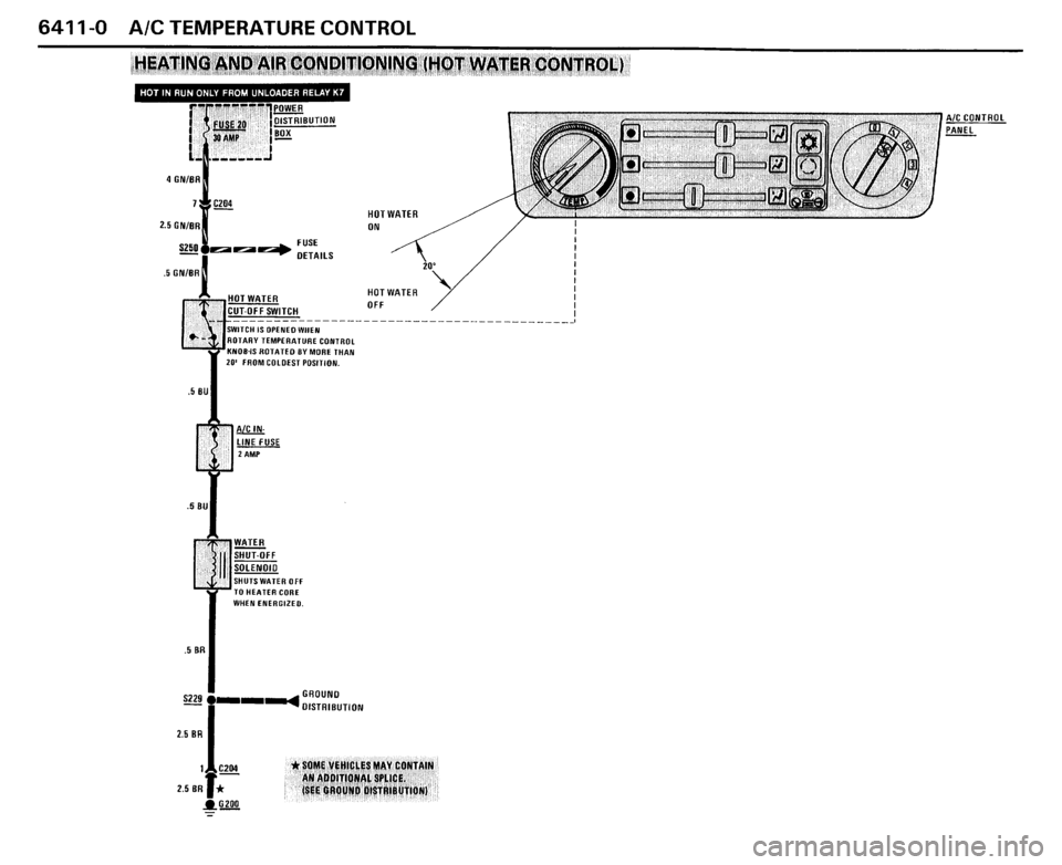 BMW 325i CONVERTIBLE 1989 E30 Electrical Troubleshooting Manual 