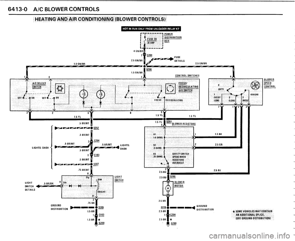 BMW 325i CONVERTIBLE 1989 E30 Electrical Troubleshooting Manual 