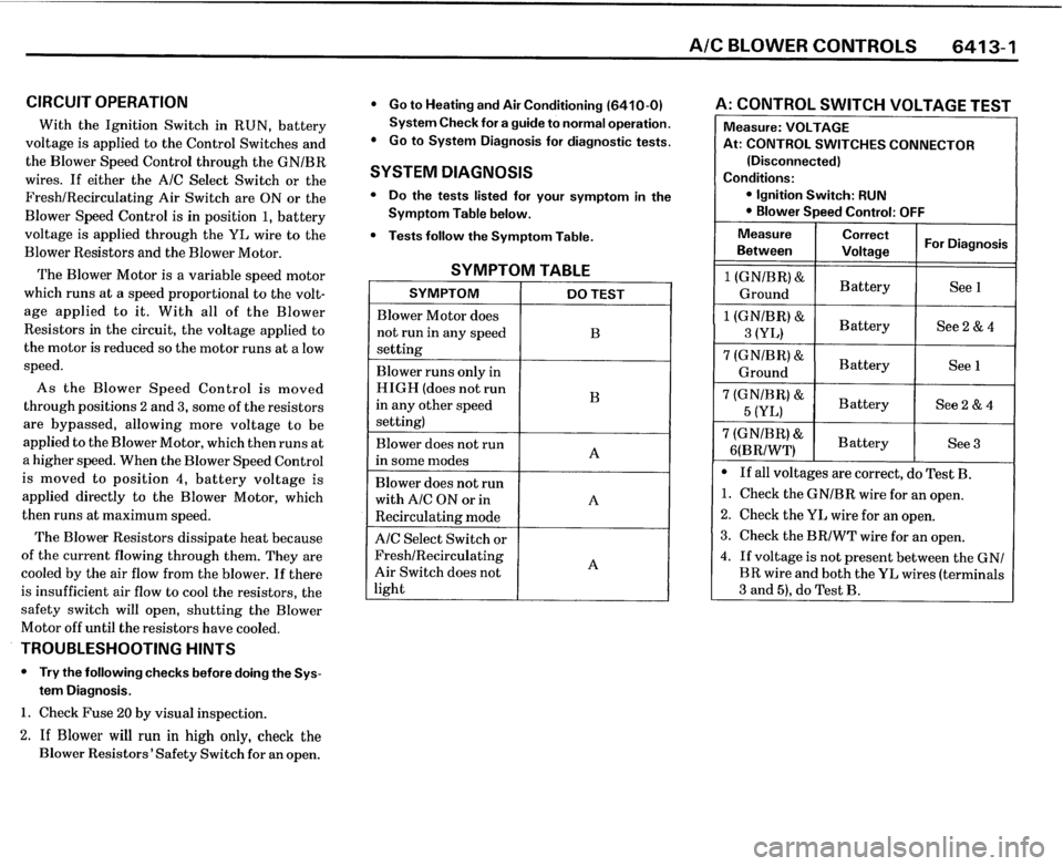 BMW 325i CONVERTIBLE 1989 E30 Electrical Troubleshooting Manual 