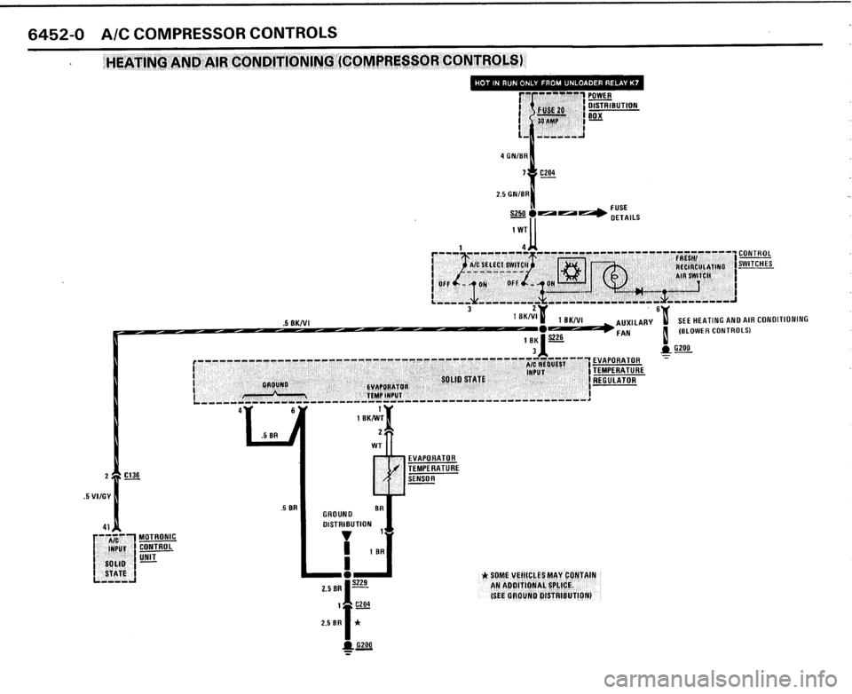 BMW 325i CONVERTIBLE 1989 E30 Electrical Troubleshooting Manual 
