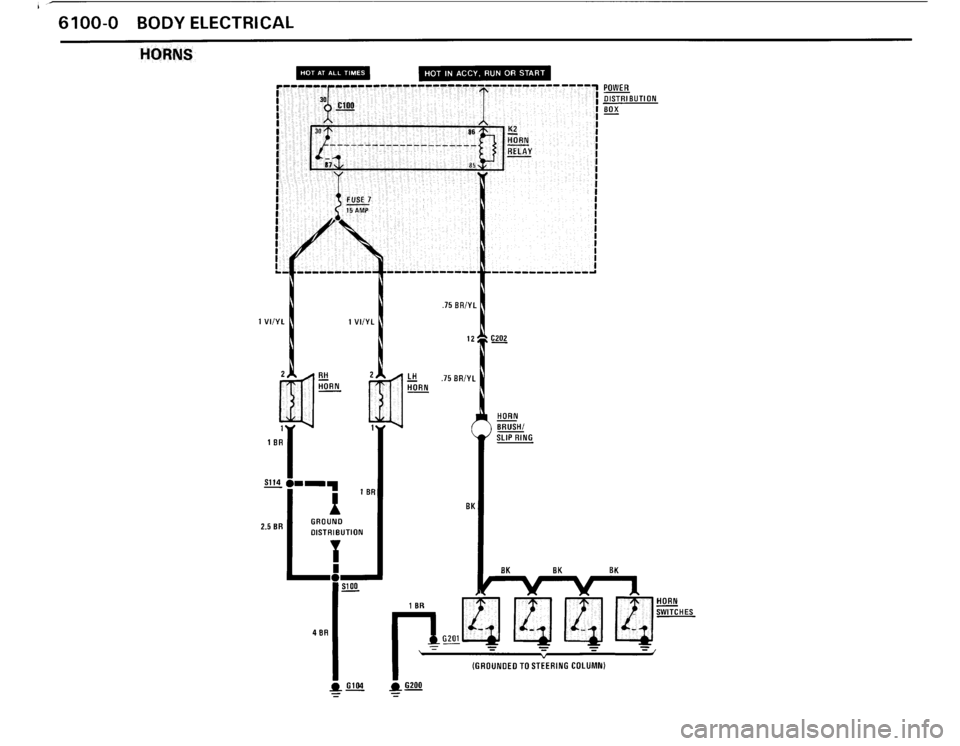 BMW 325ix 1989 E30 Electrical Troubleshooting Manual 