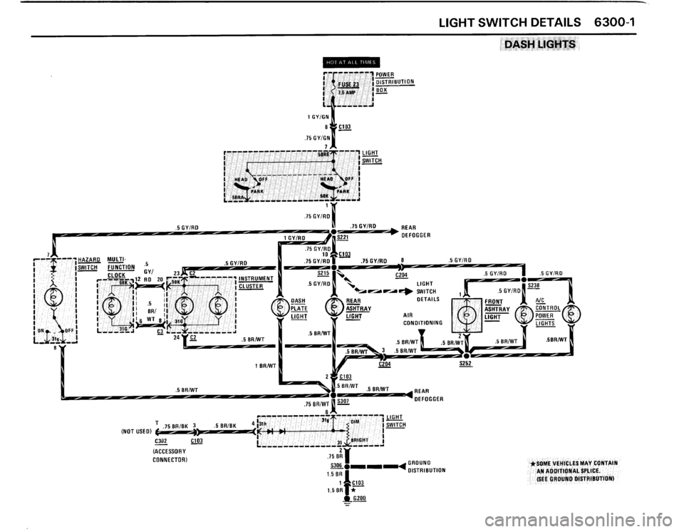BMW 325ix 1989 E30 Electrical Troubleshooting Manual 