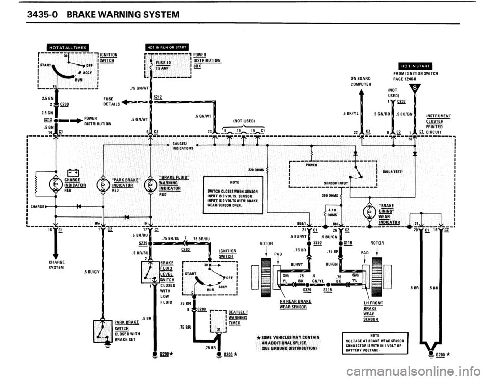 BMW M3 1989 E30 Electrical Troubleshooting Manual 