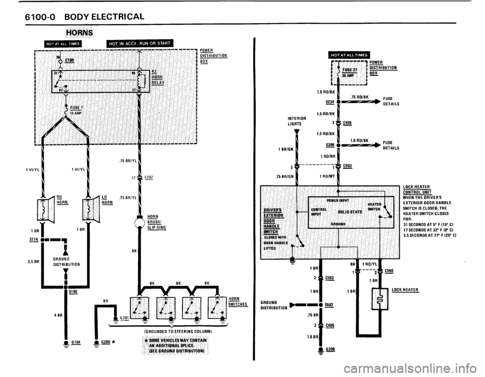 BMW M3 1989 E30 Electrical Troubleshooting Manual 