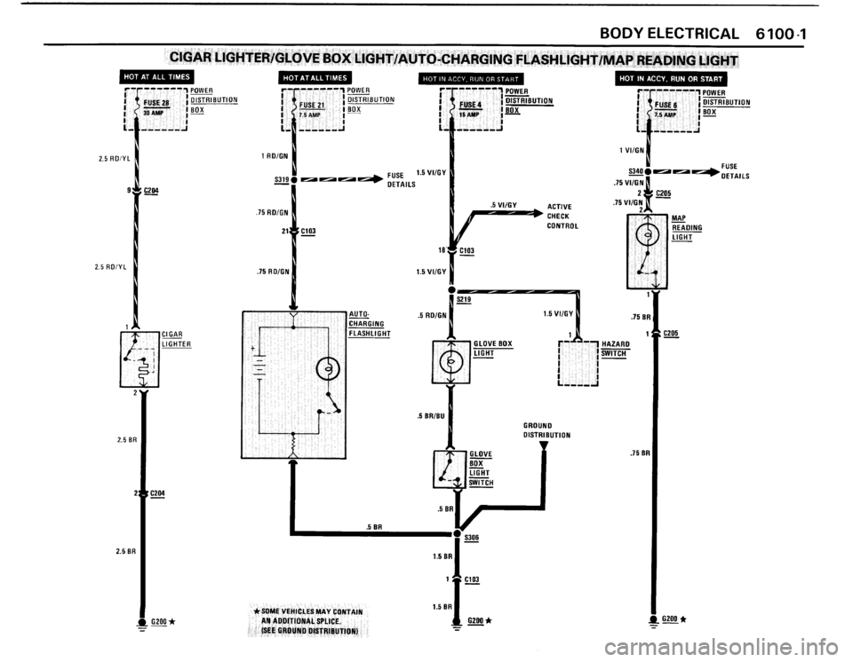 BMW M3 1989 E30 Electrical Troubleshooting Manual 