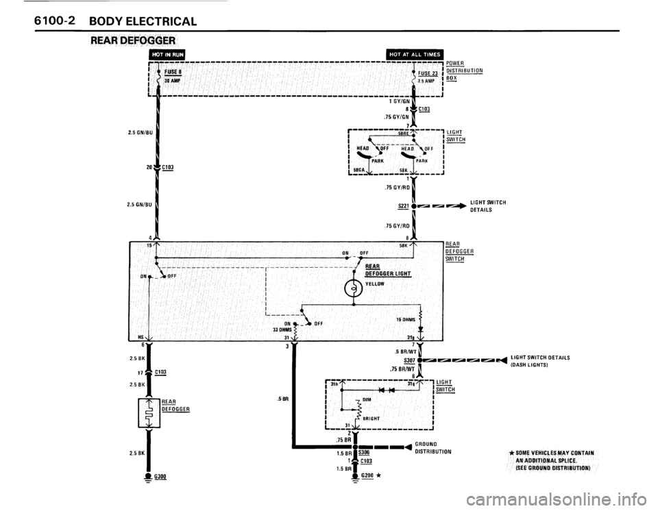 BMW M3 1989 E30 Electrical Troubleshooting Manual 