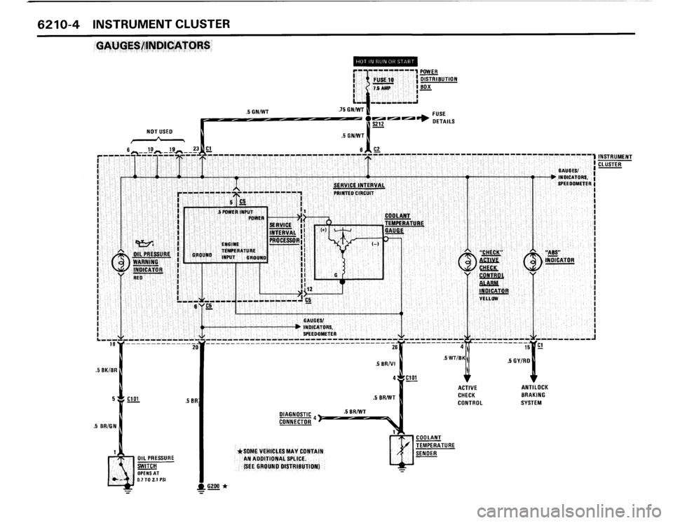 BMW M3 1989 E30 Electrical Troubleshooting Manual 
