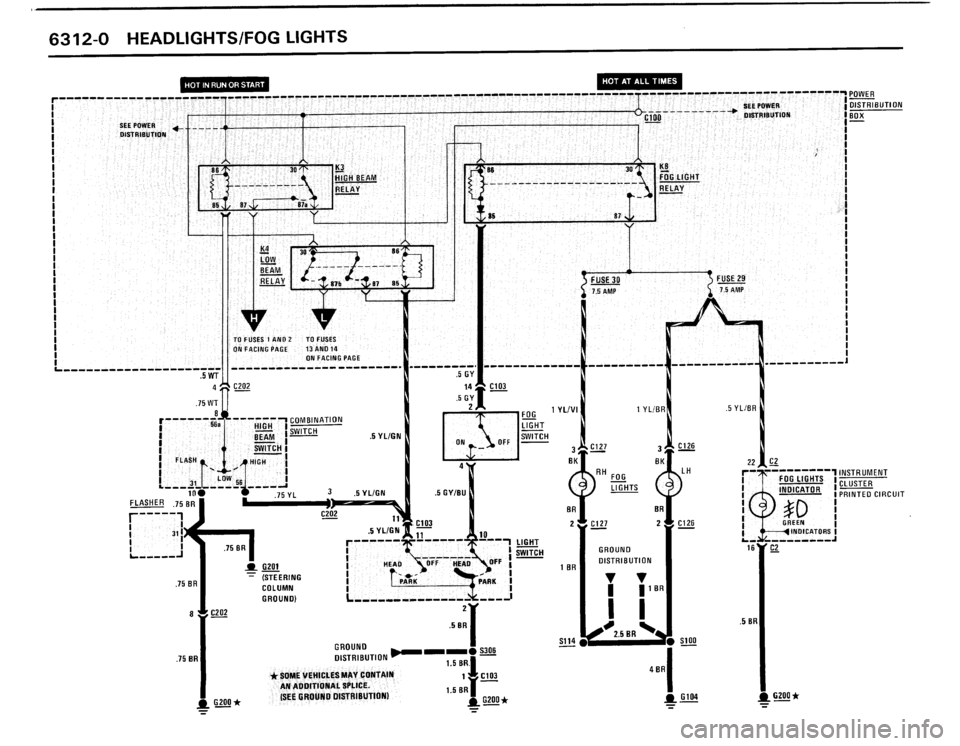BMW M3 1989 E30 Electrical Troubleshooting Manual 