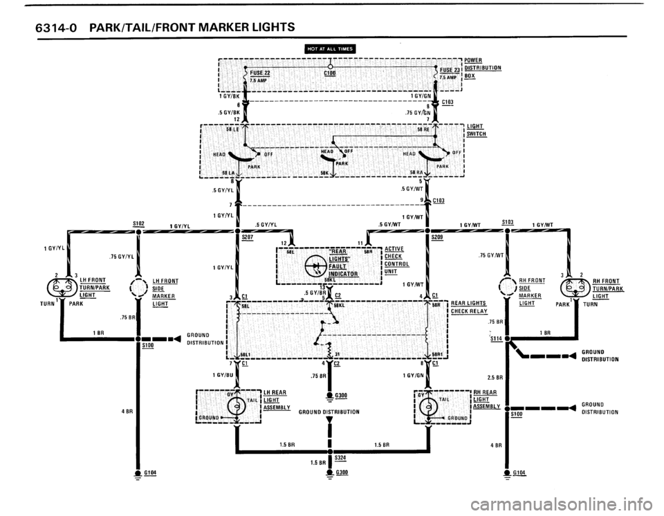 BMW M3 1989 E30 Electrical Troubleshooting Manual 