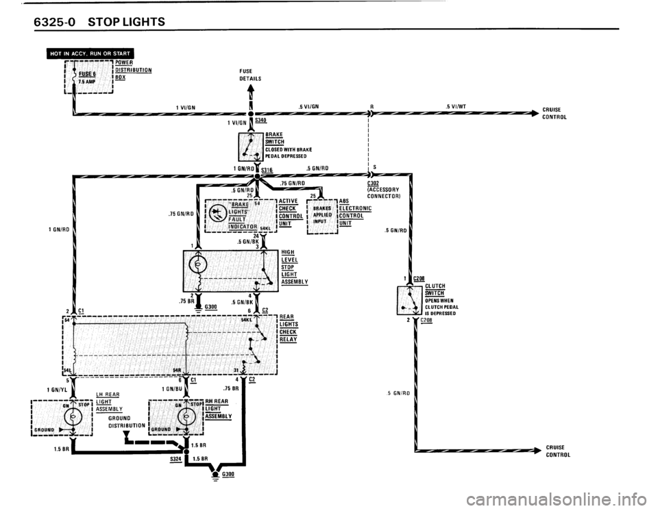 BMW M3 1989 E30 Electrical Troubleshooting Manual 