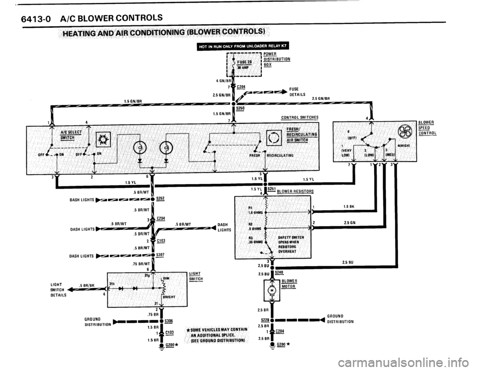BMW M3 1989 E30 Electrical Troubleshooting Manual 