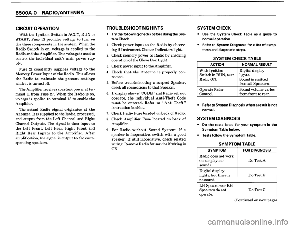 BMW M3 1989 E30 Electrical Troubleshooting Manual 