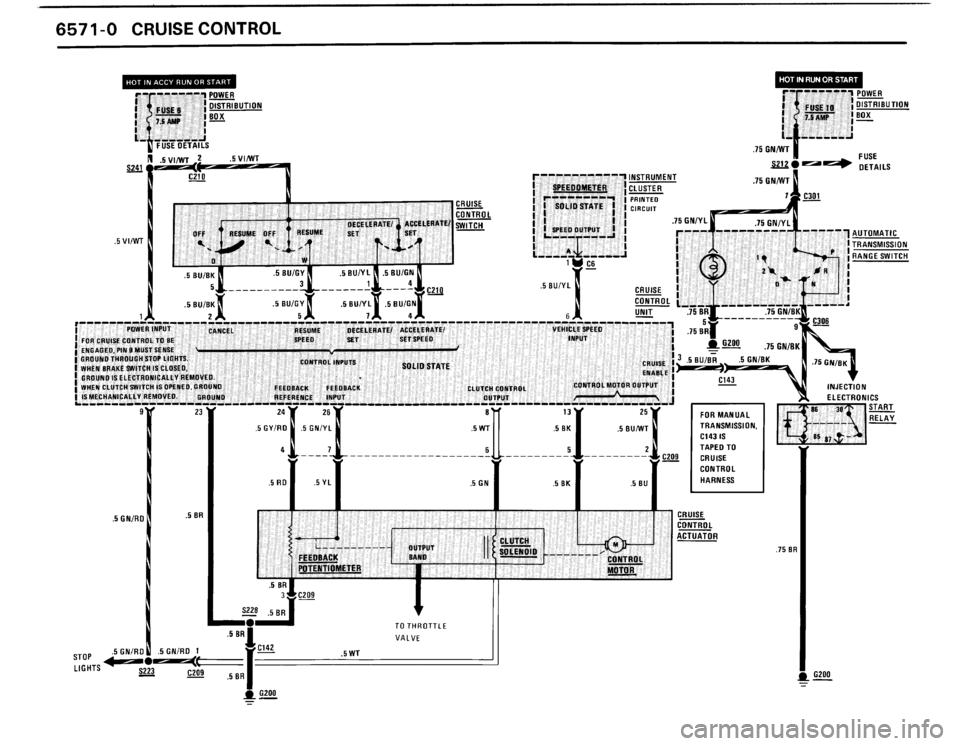 BMW 325i CONVERTIBLE 1990 E30 Electrical Troubleshooting Manual 