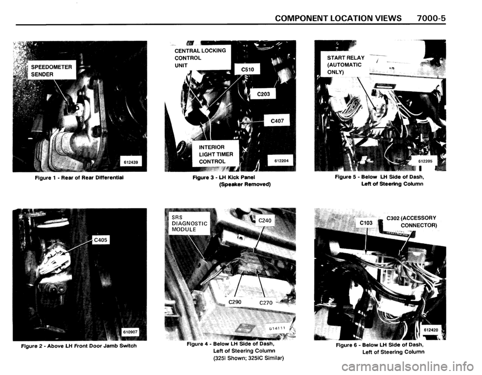 BMW 325i CONVERTIBLE 1990 E30 Electrical Troubleshooting Manual 