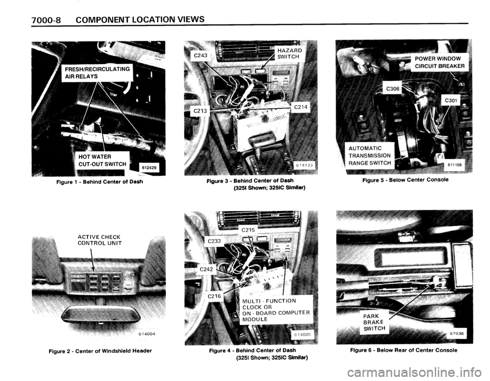 BMW 325i CONVERTIBLE 1990 E30 Electrical Troubleshooting Manual 