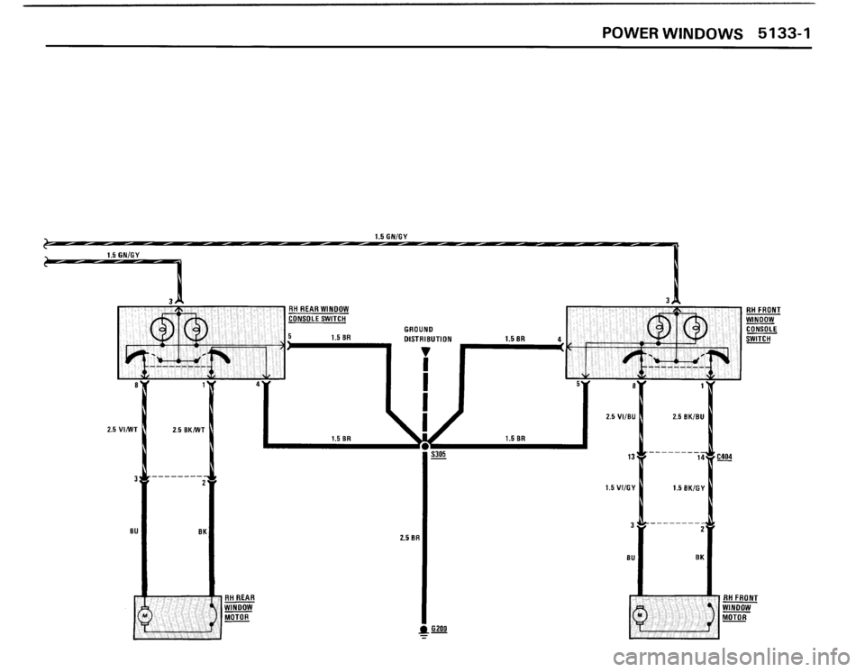 BMW 325i CONVERTIBLE 1990 E30 Electrical Troubleshooting Manual 
