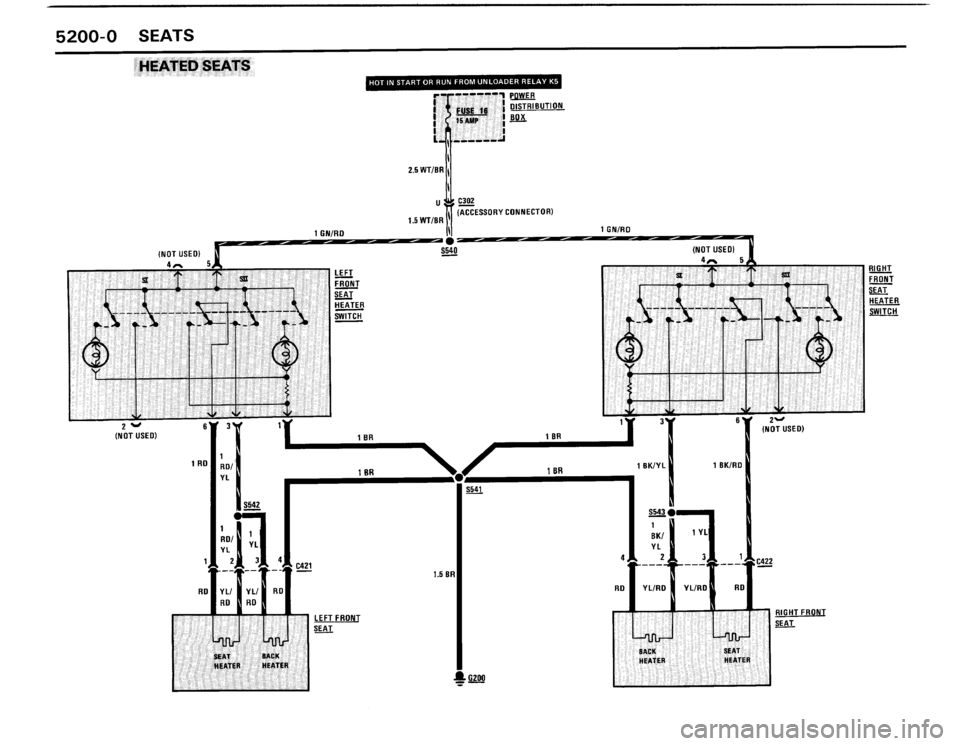 BMW 325i CONVERTIBLE 1990 E30 Electrical Troubleshooting Manual 