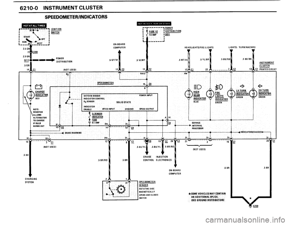 BMW 325i CONVERTIBLE 1990 E30 Electrical Troubleshooting Manual 
