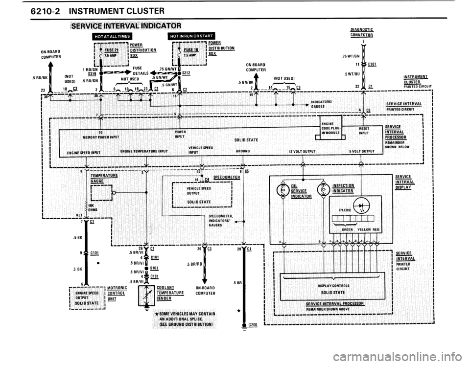BMW 325i CONVERTIBLE 1990 E30 Electrical Troubleshooting Manual 