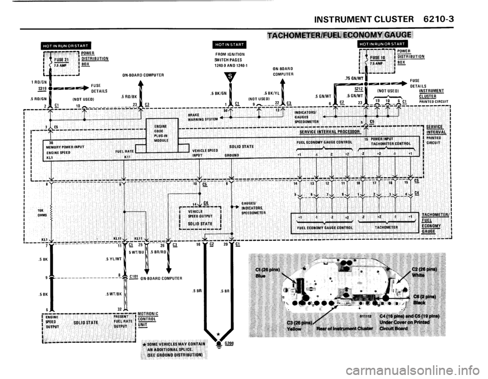 BMW 325i CONVERTIBLE 1990 E30 Electrical Troubleshooting Manual 