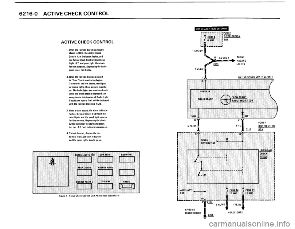 BMW 325i CONVERTIBLE 1990 E30 Electrical Troubleshooting Manual 