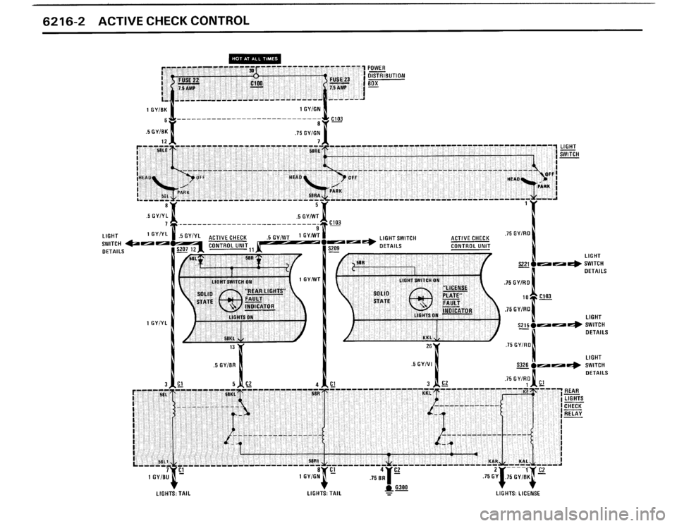 BMW 325i CONVERTIBLE 1990 E30 Electrical Troubleshooting Manual 