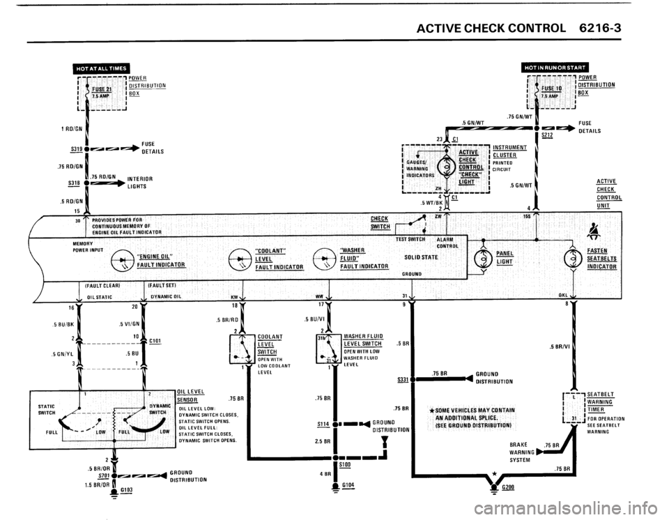BMW 325i CONVERTIBLE 1990 E30 Electrical Troubleshooting Manual 