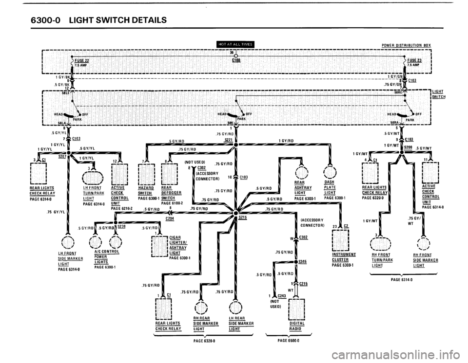 BMW 325i CONVERTIBLE 1990 E30 Electrical Troubleshooting Manual 