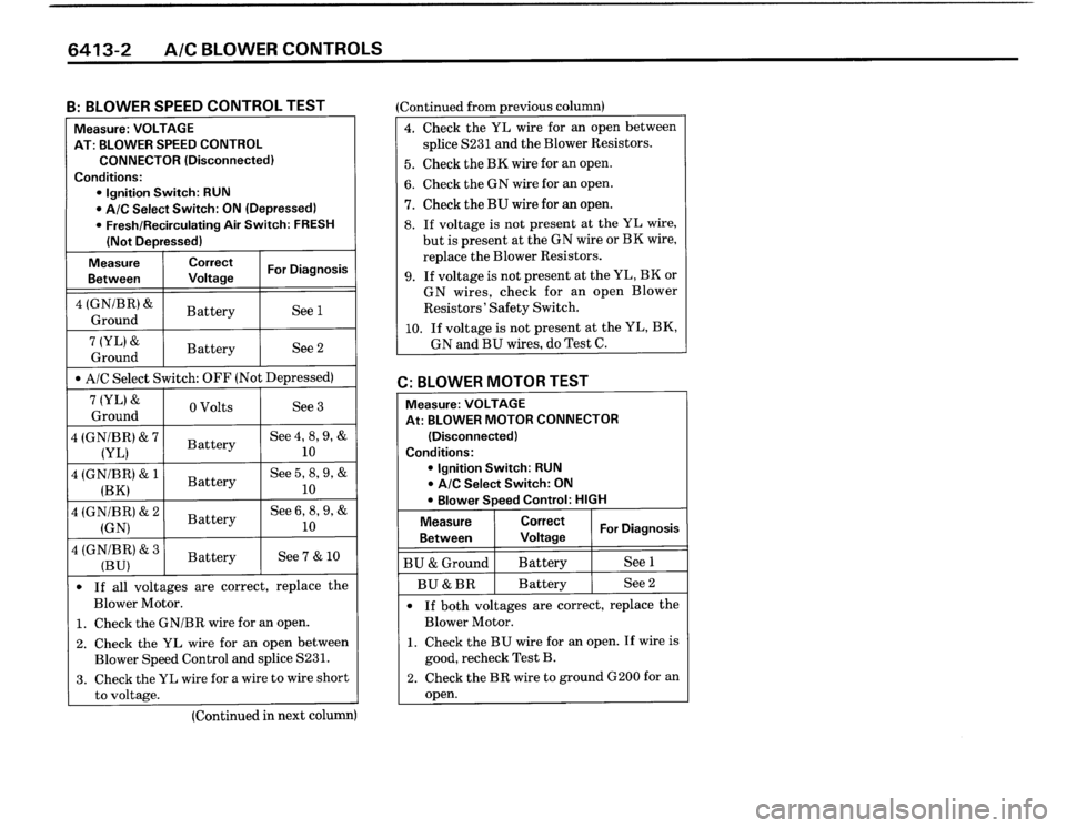 BMW 325i CONVERTIBLE 1990 E30 Electrical Troubleshooting Manual 