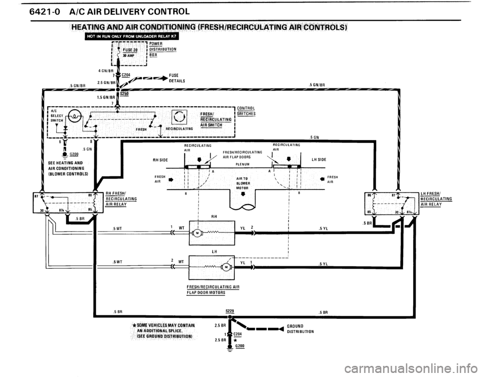 BMW 325i CONVERTIBLE 1990 E30 Electrical Troubleshooting Manual 