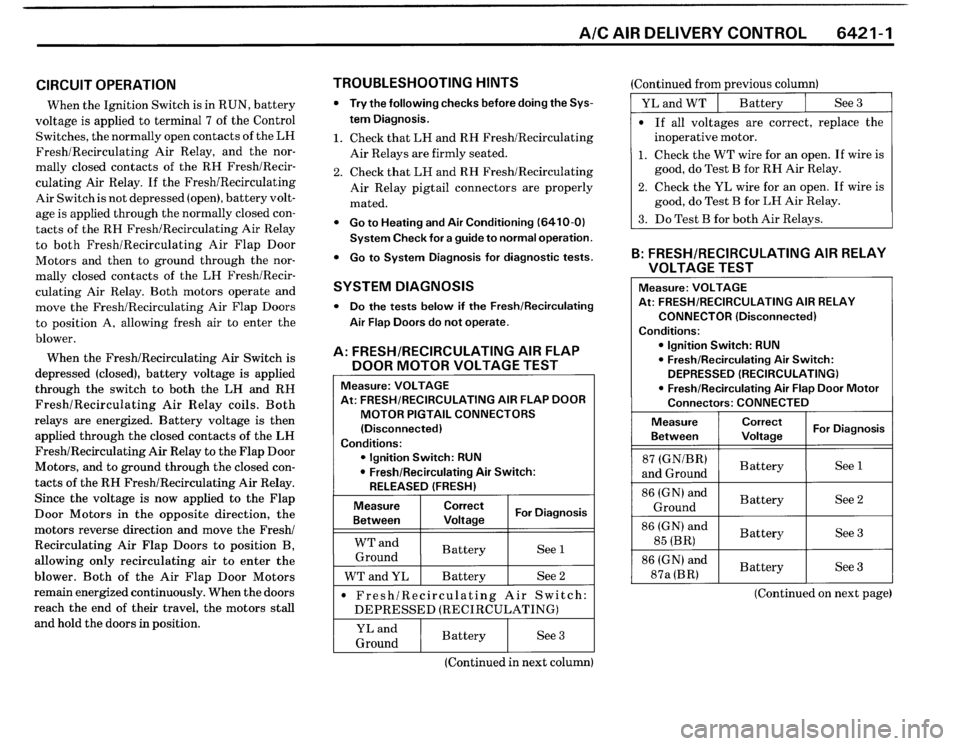 BMW 325i CONVERTIBLE 1990 E30 Electrical Troubleshooting Manual 